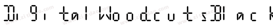 DigitalWoodcutsBlack ITC字体转换